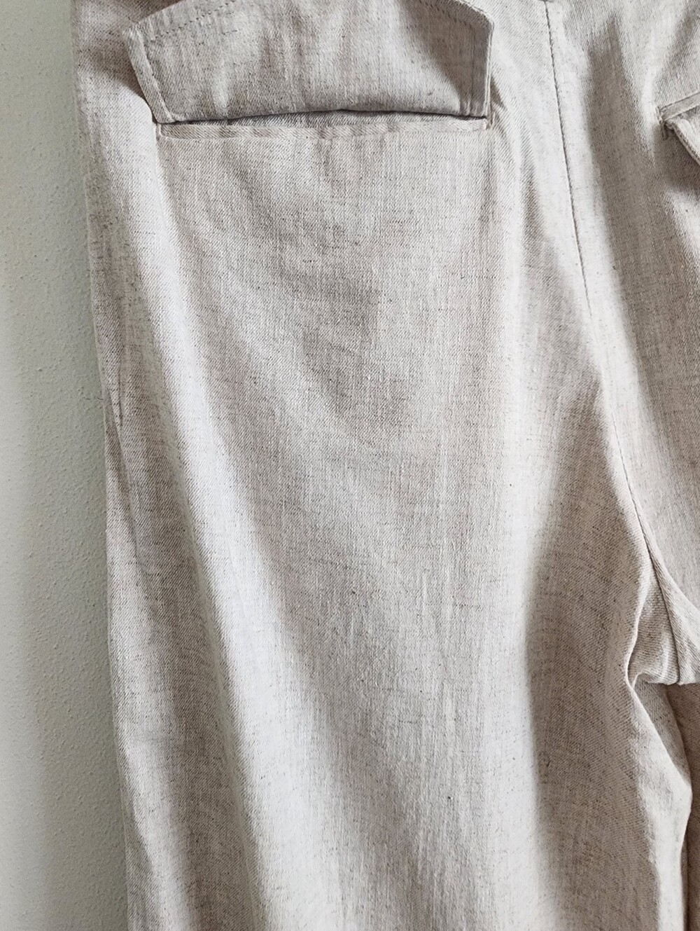 Banana Republic Factory Flax Linen Blend Pleated Wide Leg Pants Size 8 Trouser - Picture 11 of 16